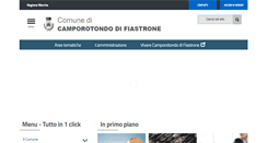 Desktop Screenshot of comune.camporotondodifiastrone.mc.it